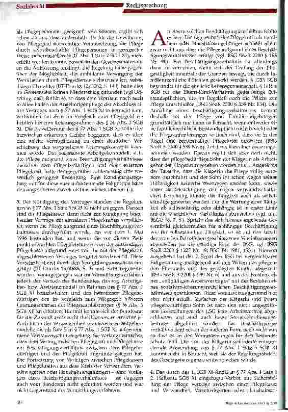 Vorschauseite 3: Keine häusliche Pflege nach § 77 SGB XI durch Angehörige und Ehegatten