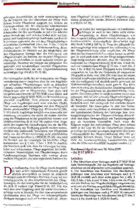Vorschauseite 4: Keine häusliche Pflege nach § 77 SGB XI durch Angehörige und Ehegatten