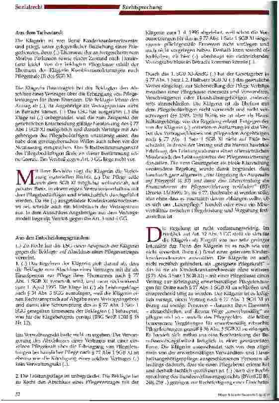Vorschauseite 5: Keine häusliche Pflege nach § 77 SGB XI durch Angehörige und Ehegatten