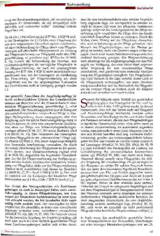 Vorschauseite 6: Keine häusliche Pflege nach § 77 SGB XI durch Angehörige und Ehegatten