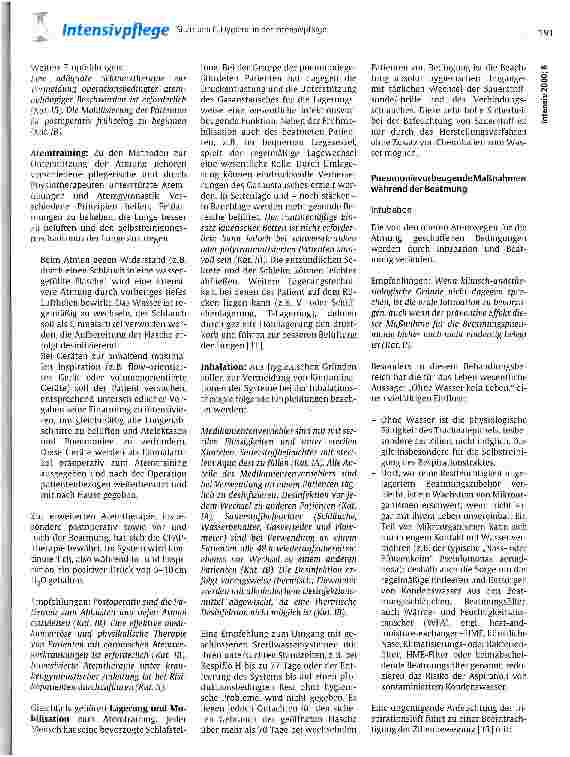 Vorschauseite 6: Hygiene in der Intensivpflege - Sinnvolle und nicht sinnvolle Präventionsmaßnahmen von Pneumonien