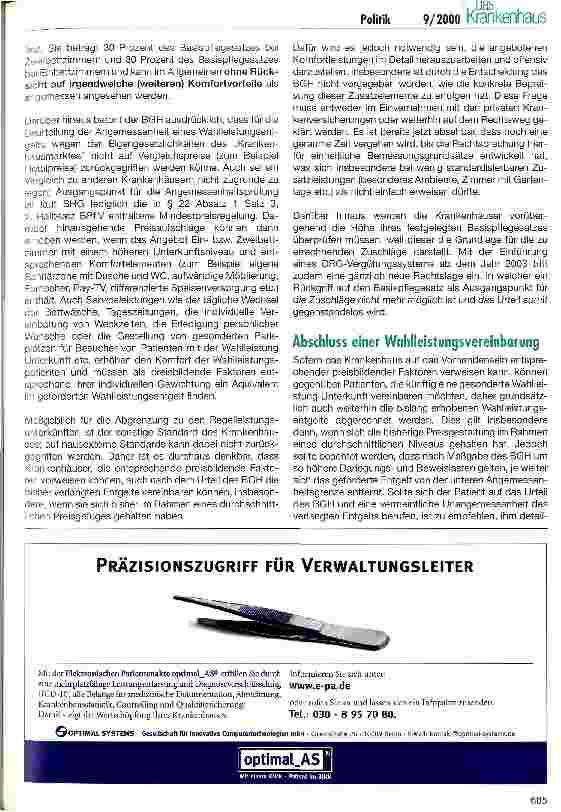Vorschauseite 3: Wahlleistung Unterkunft:Die BGH-Entscheidung zur Angemessenheit der Entgelte und ihre Folgen
