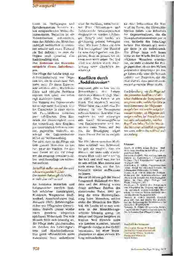 Vorschauseite 3: Ethische Konflikte von Pflegenden bei Transplantation