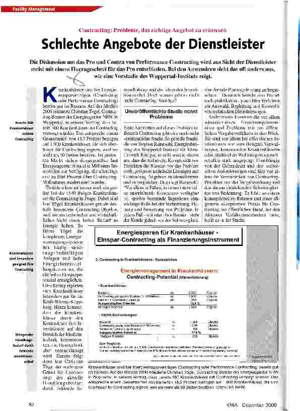 Vorschauseite 1: Schlechte Angebote der Dienstleister
