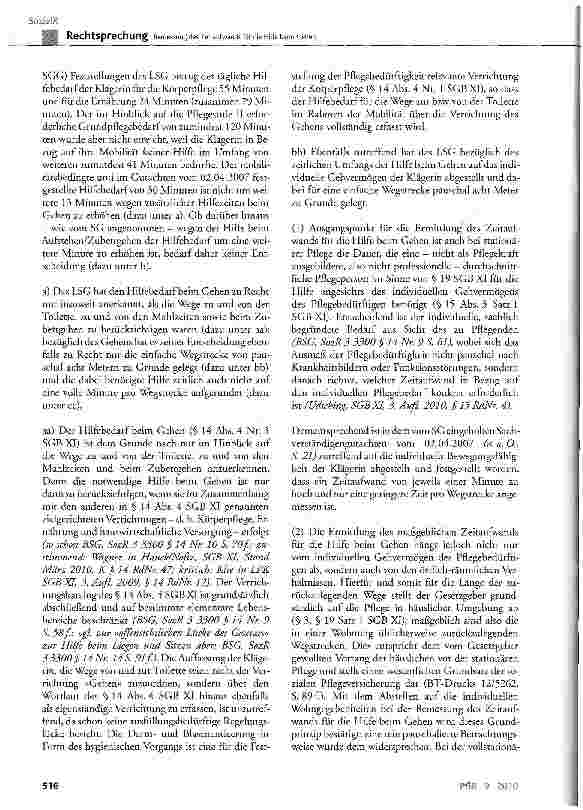 Vorschauseite 3: Bemessung des Zeitaufwands für die Hilfe beim GehenSGBXI §14 Abs. 4, §15 Abs. 1 Nr. 2 und Abs. 3 Satz 1 Nr. 2, §43 Abs. 2 Satz 2 Nr. 2