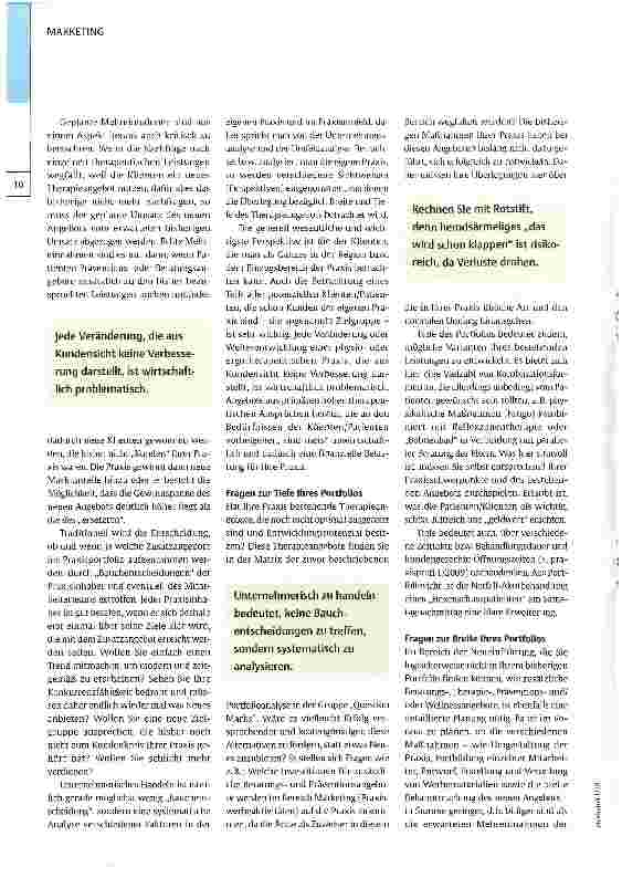Vorschauseite 2: Wie kann ich mehr mit meiner Praxis erreichen?