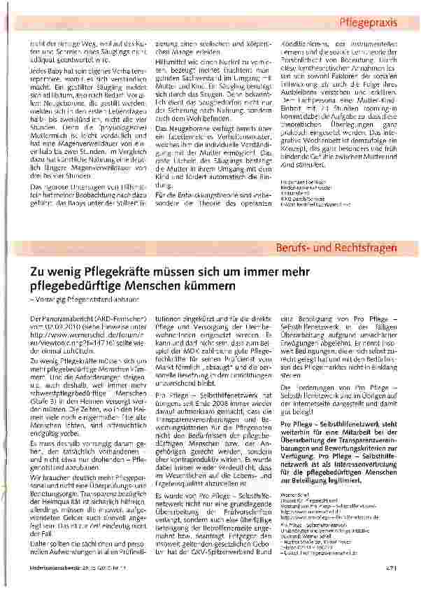 Vorschauseite 2: Frühe Stimulation der kindlichen Bindung in der Geburtsklinik