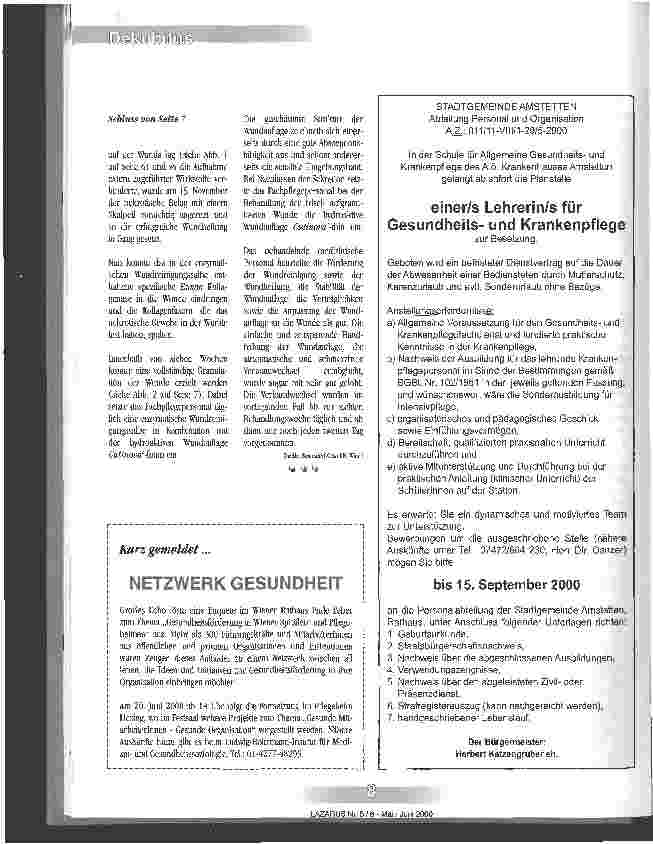 Vorschauseite 3: Kombinierte Therapie bei Problemwunden beschleunigt die Heilung Enzymatische Wundreinigung und hydroaktive Wundauflagen