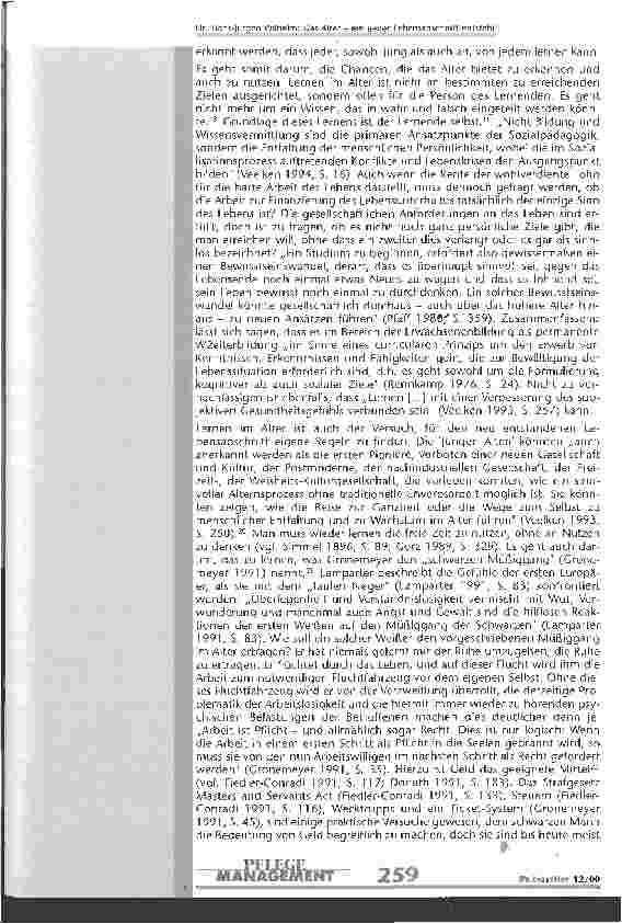 Vorschauseite 5: Das Alter - ein neuer Lebensabschnitt entsteht