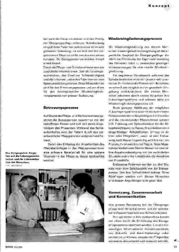 Vorschauseite 2: Brücke zwischen Spital und Zuhause