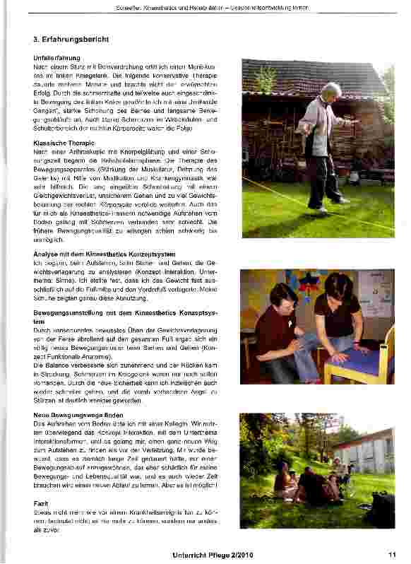 Vorschauseite 2: Kinaesthetics und Rehabilitation Gesundheitsentwicklung lernen