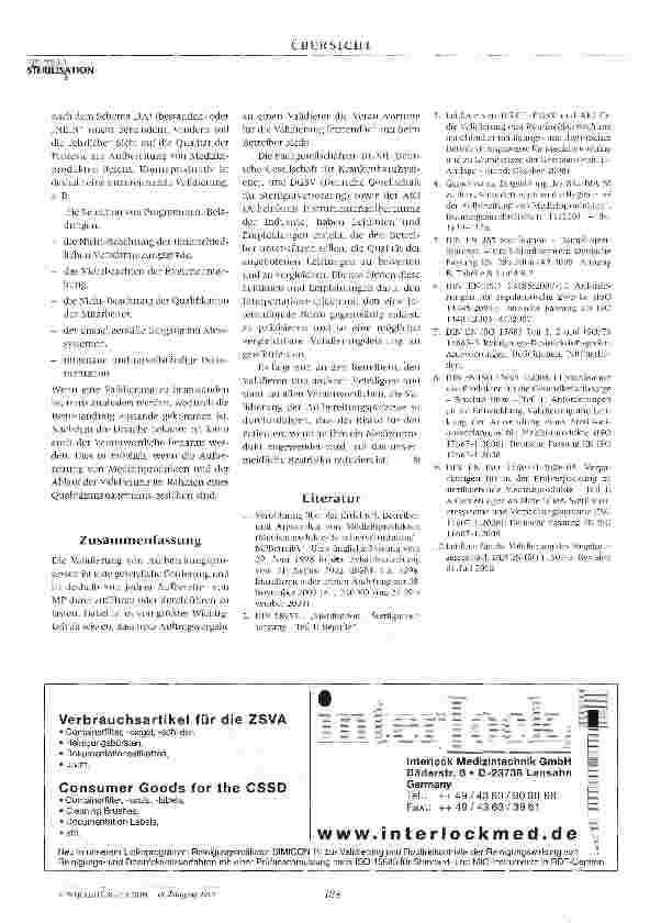 Vorschauseite 5: Verantwortung für die Aufbereitung von Medizinprodukten und die Validierung von Aufbereitungsprozessen