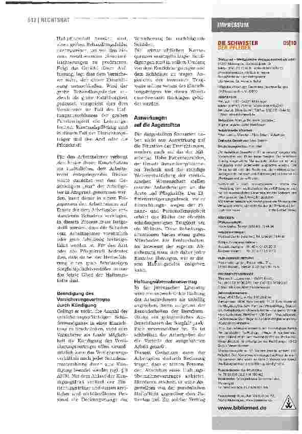 Vorschauseite 3: Das zivilrechtliche Haftungsrisiko im Gesundheitswesen