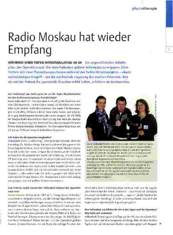 Vorschauseite 1: Radio Moskau hat wieder Empfang