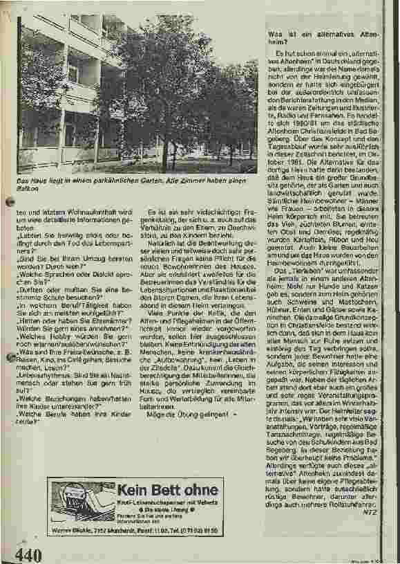 Vorschauseite 4: Das 1. Alternative FrauenAltenHaus in Berlin