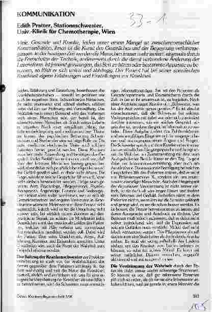 Vorschauseite 1: Kommunikation