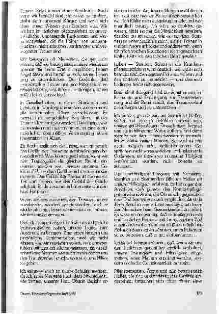 Vorschauseite 2: Tod und Trauer: Des Menschen Fluch oder Ruhm?