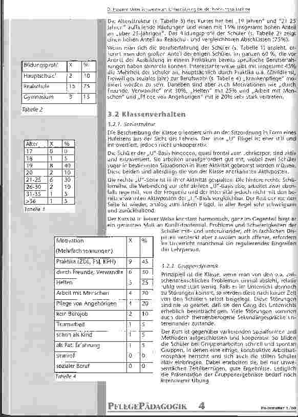 Vorschauseite 4: Unterrichtsentwurf: Unterstützung bei der Nahrungsaufnahme Unterrichtsreihe: Essen und Trinken im 2. Ausbildungsjahr