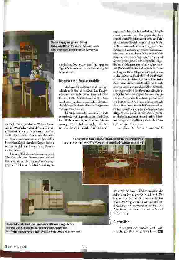 Vorschauseite 2: Möbel, die mobil machen Inneneinrichtung eines Altenund Pflegeheims