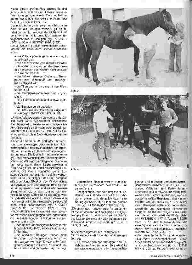 Vorschauseite 3: Heilpädagogisches Reiten und Voltigieren Berufsgruppendarstellung i.d. Kinder u. Jugendpsychiatrie - 14. Folge
