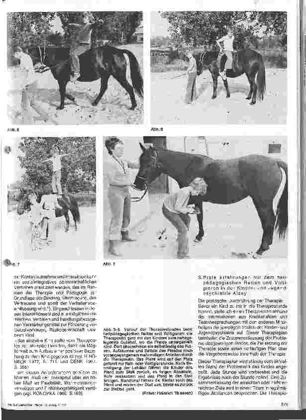 Vorschauseite 4: Heilpädagogisches Reiten und Voltigieren Berufsgruppendarstellung i.d. Kinder u. Jugendpsychiatrie - 14. Folge
