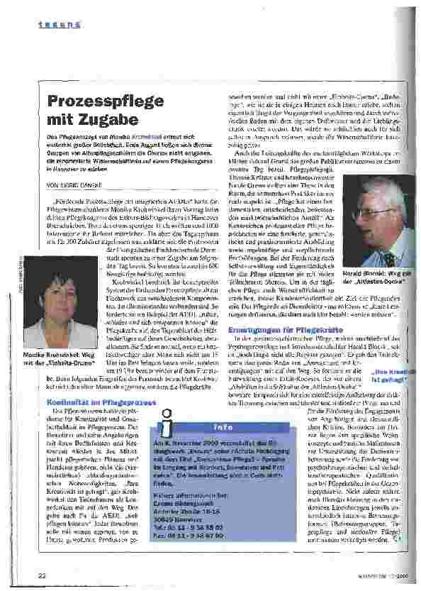 Vorschauseite 1: Prozesspflege mit Zugabe