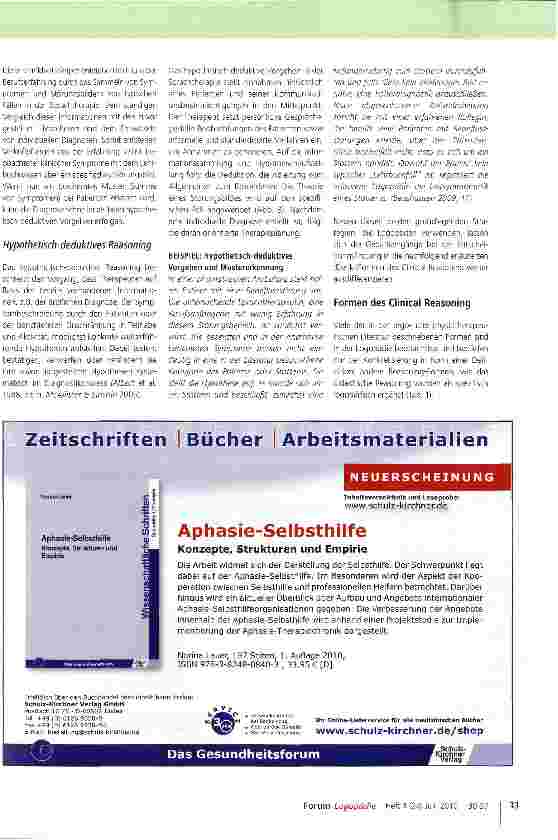 Vorschauseite 4: Clinical Reasoning in der Logopädie