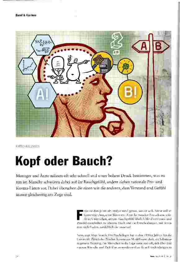 Vorschauseite 1: Kopf oder Bauch?