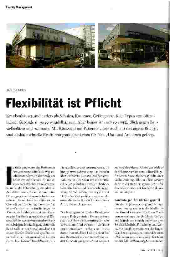 Vorschauseite 1: Flexibilität ist Pflicht