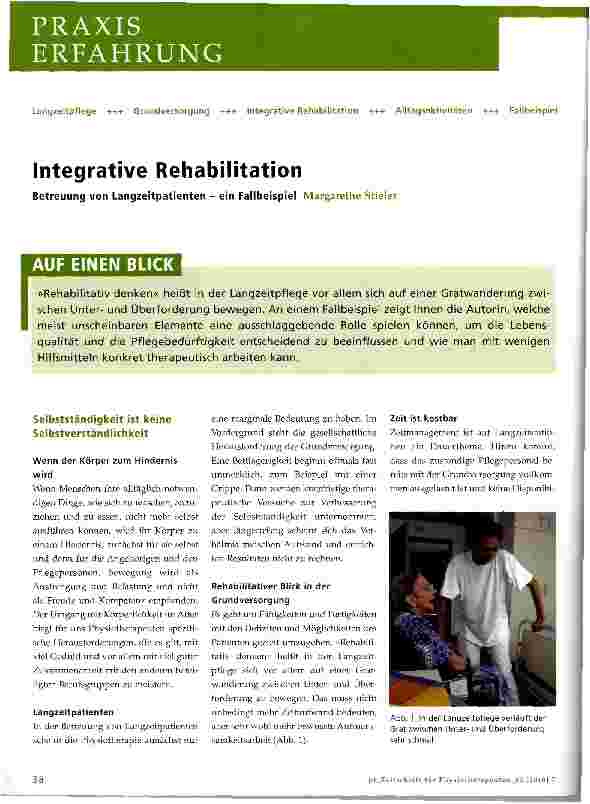 Vorschauseite 1: Integrative Rehabilitation