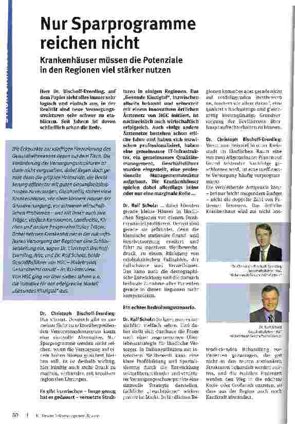 Vorschauseite 1: Nur Sparprogramme reichen nicht