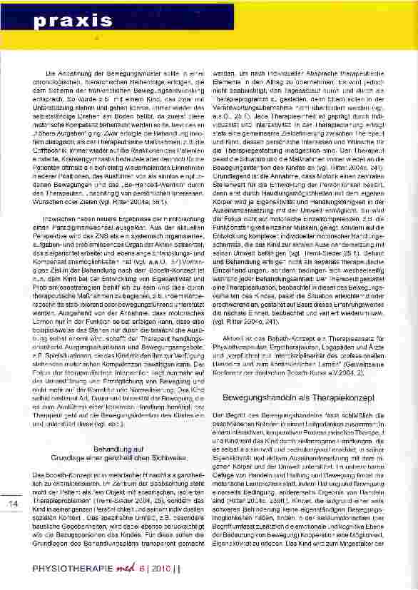 Vorschauseite 4: Das Bobath-Konzept als interdisziplinärer Behandlungsansatz in der Frühförderung
