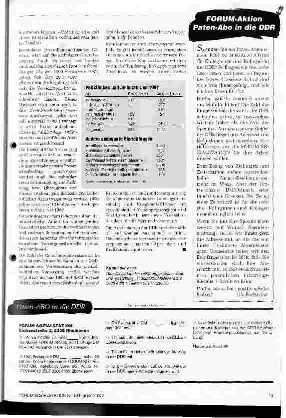 Vorschauseite 2: Höchste Priorität hat die ambulante Grundversorgung