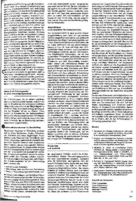 Vorschauseite 3: Von der Wolga an die Fulda - in der Krankenpflege kein Problem? Integration von Aussiedlern in der Krankenpflege