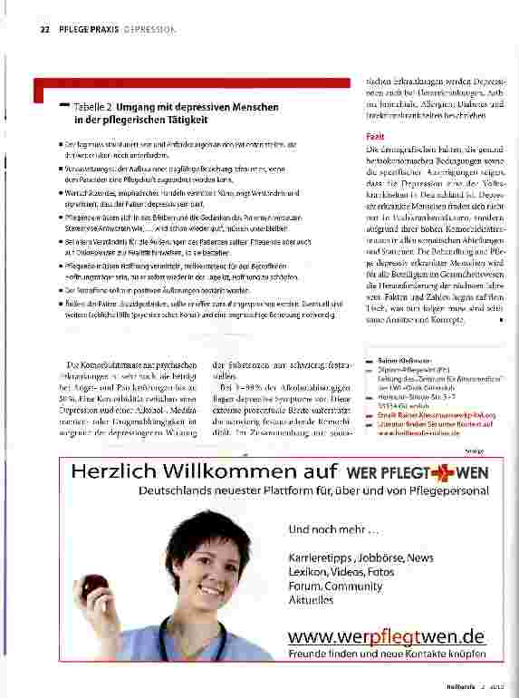 Vorschauseite 3: Volkskrankheit Depression