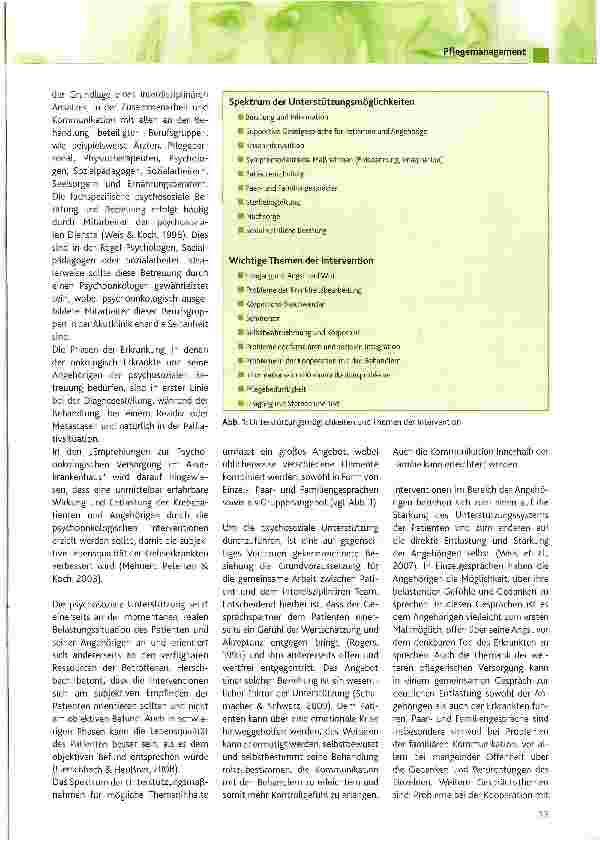 Vorschauseite 2: Psychosoziale Betreuung