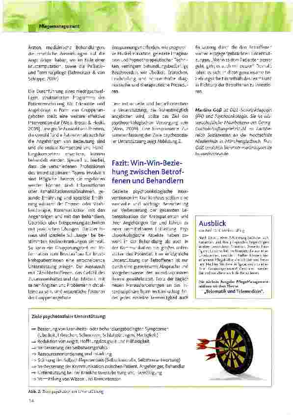 Vorschauseite 3: Psychosoziale Betreuung