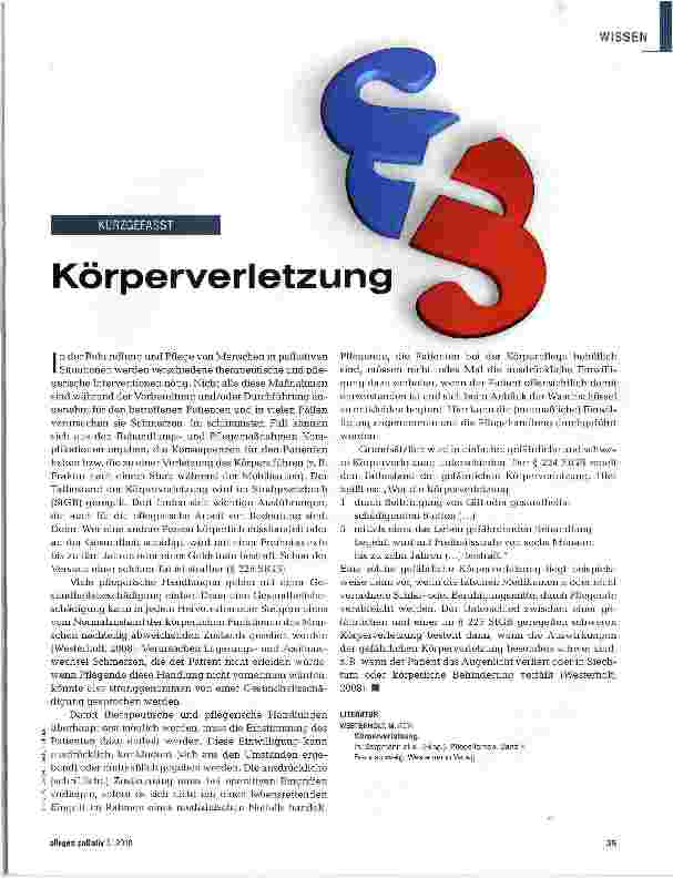 Vorschauseite 1: Körperverletzung
