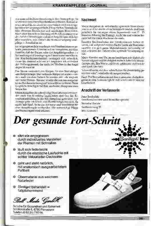 Vorschauseite 3: Erkenntnisse und Tätigkeiten einer selbständigen Stomatherapeutin