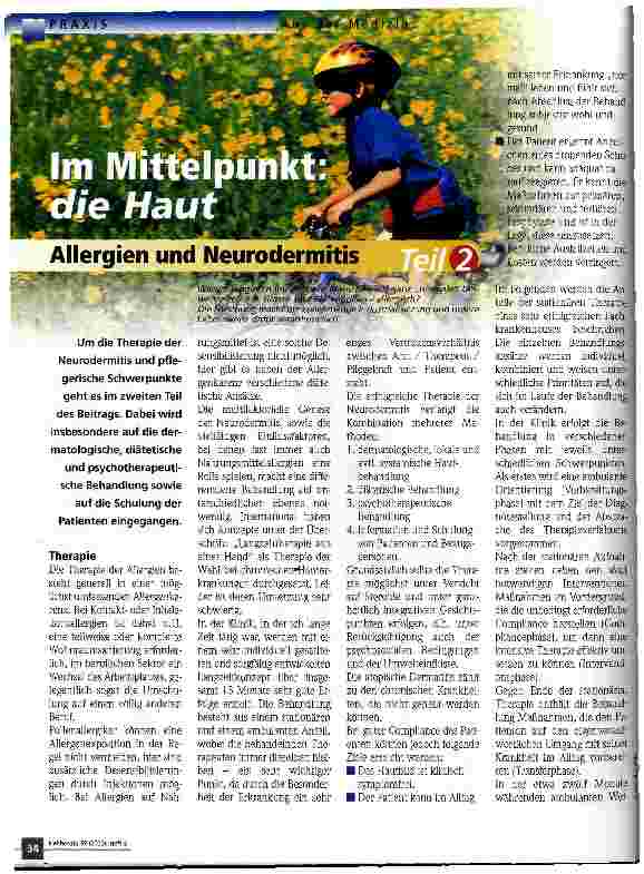 Vorschauseite 1: Im Mittelpunkt: die Haut