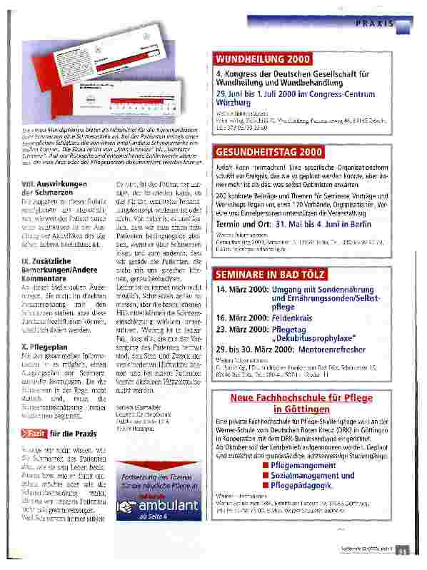 Vorschauseite 3: Beobachtung von Patienten mit chronischen Schmerzen
