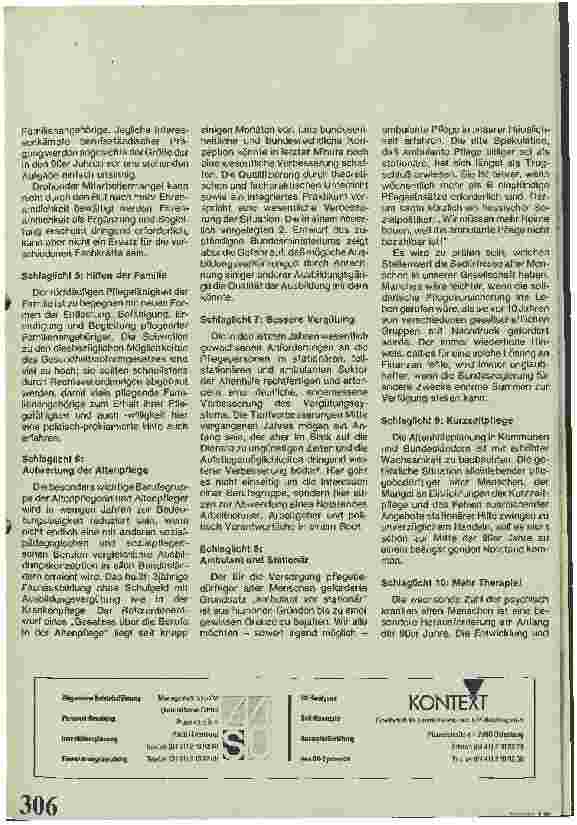 Vorschauseite 2: Altenpflege der 90er Jahre