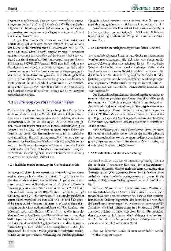 Vorschauseite 3: Fusionskontrolle und Vertragsgestaltung im Krankenhaussektor