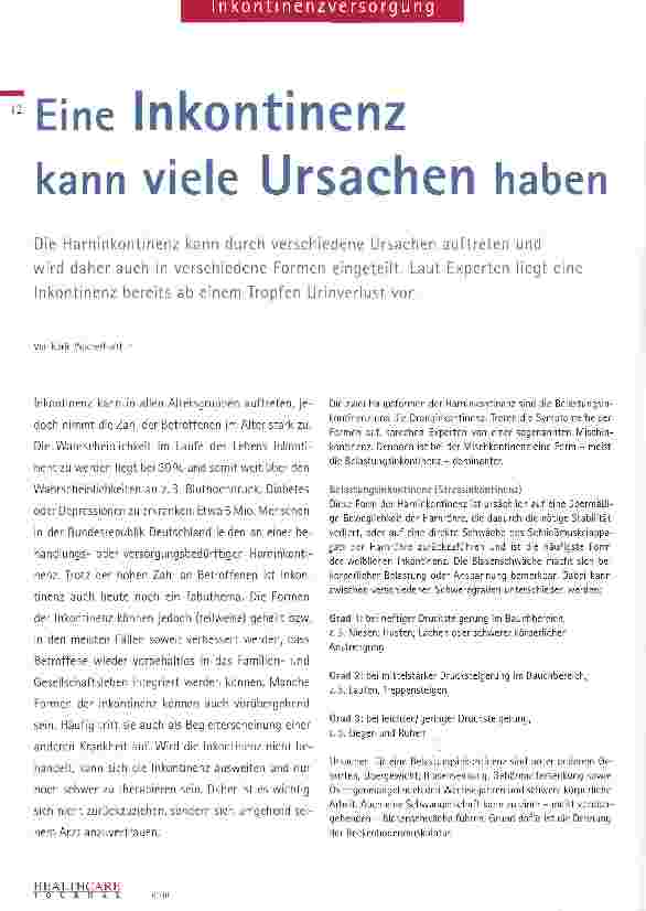 Vorschauseite 1: Eine Inkontinenz kann viele Ursachen haben