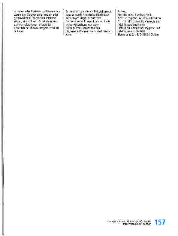 Vorschauseite 2: Erreger von A - Z NDM-1 (Neu-Delhi Metallo-Beta-Laktamase)