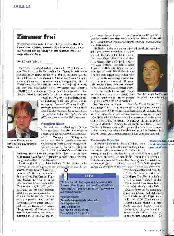 Vorschauseite 1: Zimmer frei