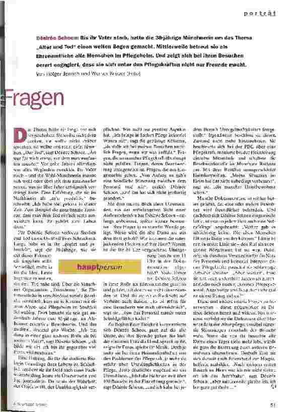 Vorschauseite 2: Unbequeme Fragen Désirée Schoen