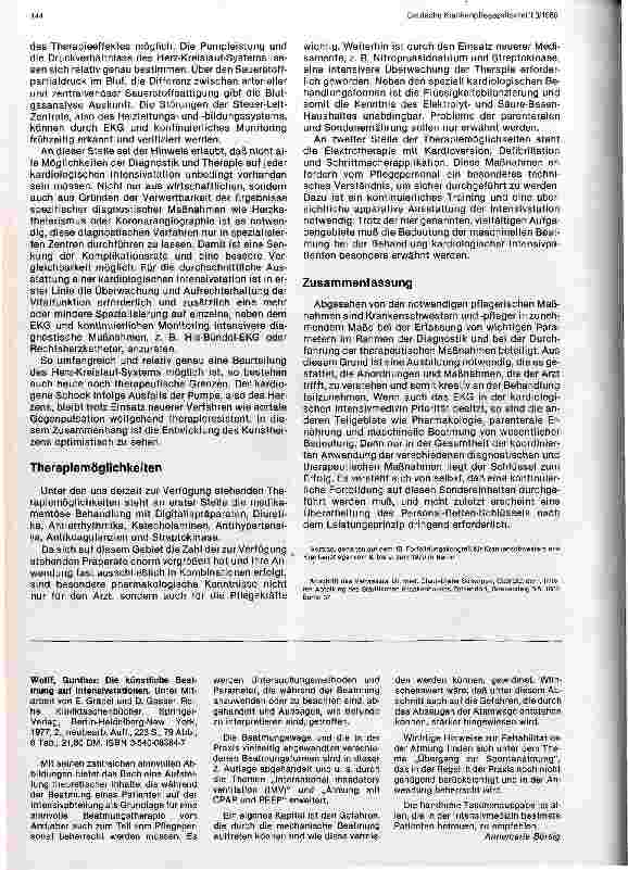 Vorschauseite 3: Kardiologische Intensivmedizin - Ergebnis und Entwicklung