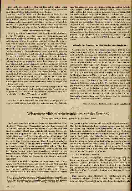 Vorschauseite 2: Krankenhaus-Ausstellung 1960