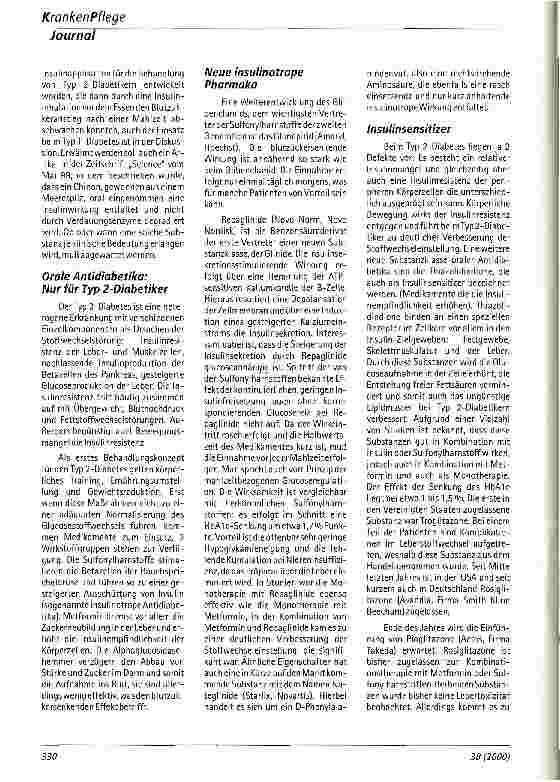 Vorschauseite 3: Was gibt es Neues in der Therapie des Diabetes mellitus?